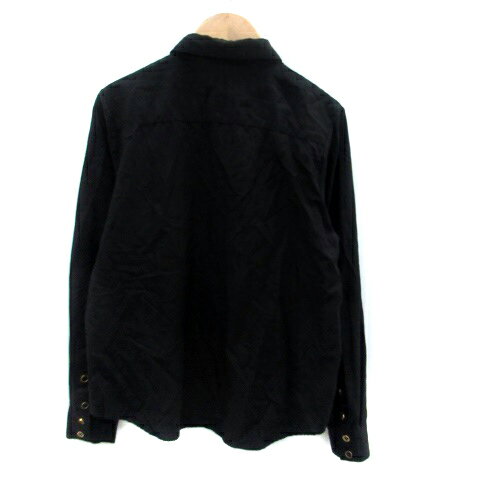 【中古】ローズバッド ROSE BUD シャツ ブラウス 長袖 無地 F 黒 ブラック /HO45 レディース 【ベクトル 古着】 240229