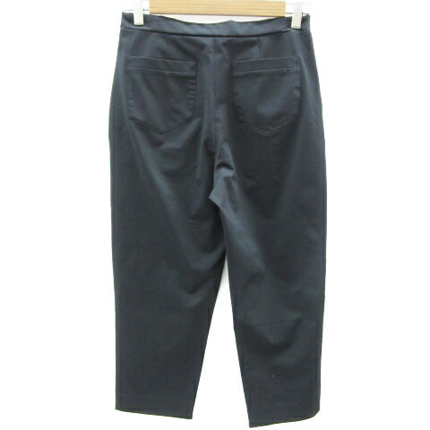 【中古】コムサモデルズ COMME CA MODELS テーパードパンツ イージーパンツ 七分丈 9 ブラック 黒 /YM21 ■MO レディース 【ベクトル 古着】 240313