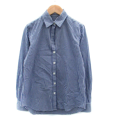 【中古】シップス SHIPS カジュアルシャツ 長袖 ギンガムチェック柄 青 ブルー オフホワイト /HO3 レディース 【ベクトル 古着】 240318 vectorpremium-17891596 ブランド古着ベクトルプレミアム店 パッケージ画像