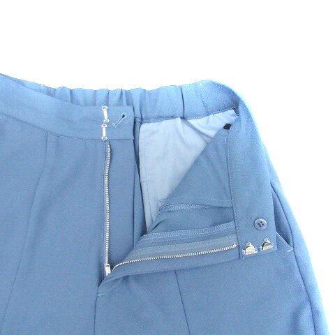 【中古】ジーナシス JEANASIS スラックパンツ フレアパンツ アンクル丈 F 青 ブルー /HO14 ■MO レディース 【ベクトル 古着】 240329