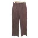 【中古】アプレジュールミニョン apres jour mignon シュエットフレアーパンツ ロング丈 S 茶 ブラウン MAJ925132B /FF19 ■MO レディース 【ベクトル 古着】 240417(4)