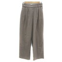【中古】グローバルワーク GLOBAL WORK ストレートパンツ ロング丈 無地 M グレージュ /YS20 レディース 【ベクトル 古着】 240514(4)