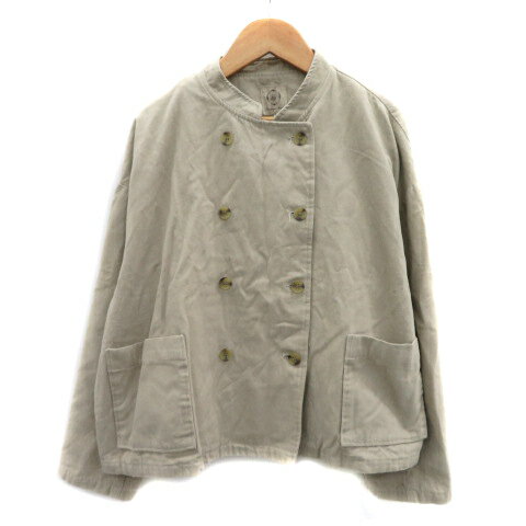 【中古】サマンサモスモス SM2 ジャケット ミドル丈 スタンドカラー 総裏地 ダブルボタン 無地 F ライトベージュ /YK39 レディース 【ベクトル 古着】 240514 【中古】サマンサモスモス SM2 ジャケット ミドル丈 スタンドカラー 総裏地 ダブルボタン 無地 F ライトベージュ /YK39 レディース 【ベクトル 古着】 240514