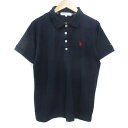 【中古】ユーエスポロアッスン U.S. POLO ASSN ポロシャツ 半袖 ポロカラー ロゴ刺? L 紺 ネイビー /FF29 メンズ 【ベクトル 古着】 240612(4)