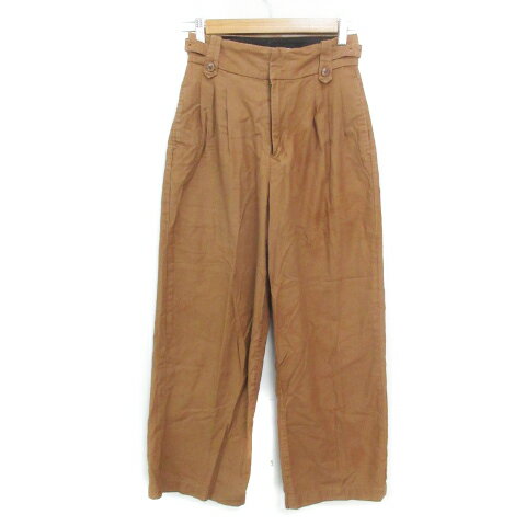 【中古】マウジー MOUSSY ワイドパンツ ロング丈 1 茶 ブラウン /FF3 レディース 【ベクトル 古着】 240613 【中古】マウジー MOUSSY ワイドパンツ ロング丈 1 茶 ブラウン /FF3 レディース 【ベクトル 古着】 240613
