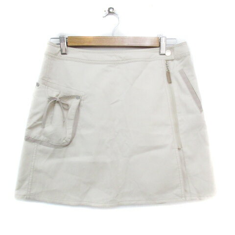 【中古】ヒールクリーク Heal Creek 台形スカート ミニ丈 ワッペン付き 42 L ベージュ /FF24 レディース 【ベクトル 古着】 240610 【中古】ヒールクリーク Heal Creek 台形スカート ミニ丈 ワッペン付き 42 L ベージュ /FF24 レディース 【ベクトル 古着】 240610