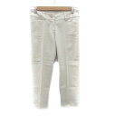 【中古】ナチュラルビューティーベーシック NATURAL BEAUTY BASIC クロップドパンツ テーパードパンツ 七分丈 S ベージュ /HO43 レディ...