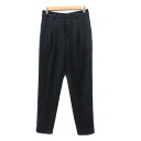 【中古】ミュベールワーク MUVEIL WORK テーパードパンツ スラックスパンツ アンクル丈 無地 36 S 紺 ネイビー /YK24 レディース 【ベクト...
