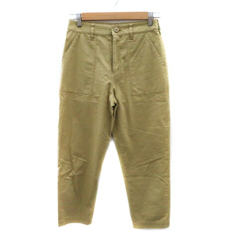 【中古】23区 オンワード樫山 チノパンツ ベイカーパンツ テーパードパンツ アンクル丈 34 S ベージュ /YK36 レディース 【ベクトル 古着】 240628