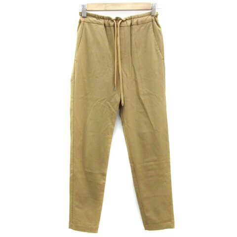 【中古】グリーンレーベルリラクシング ユナイテッドアローズ green label relaxing テーパードパンツ アンクル丈 34 XS ライトブラウン 薄茶 /YM14 レディース 【ベクトル 古着】 240807