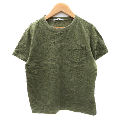 【中古】シップス SHIPS Tシャツ カットソー 半袖 花柄 M カーキ /YK38 メンズ 【ベクトル 古着】 240902 【中古】シップス SHIPS Tシャツ カットソー 半袖 花柄 M カーキ /YK38 メンズ 【ベクトル 古着】 240902