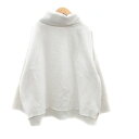 【中古】アズノウアズ as know as トレーナー タートルネック 長袖 無地 裏起毛 オーバーサイズ オフホワイト /HO29 レディース 【ベクトル 古...
