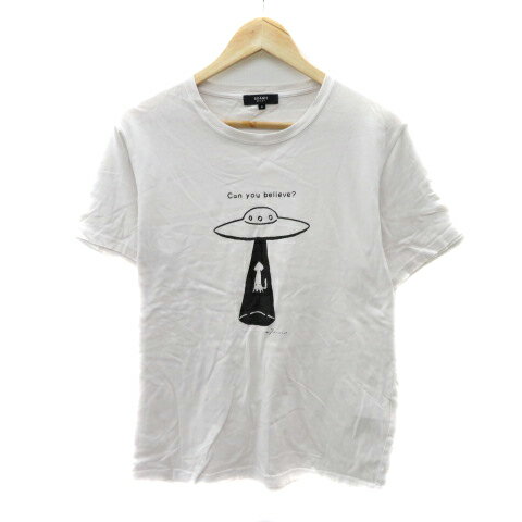 【中古】ビームスハート BEAMS HEART Tシャツ カットソー 半袖 プリント オーバーサイズ M ライトグレー /YK21 メンズ 【ベクトル 古着】 240906