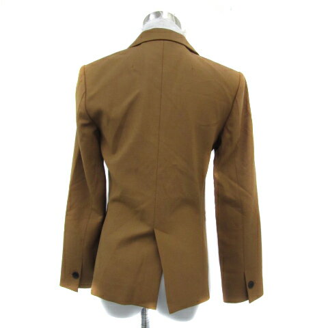 【中古】エストネーション ESTNATION テーラードジャケット ミドル丈 シングルボタン 総裏地 36 S ライトブラウン /YS28 レディース 【ベクトル 古着】 240906