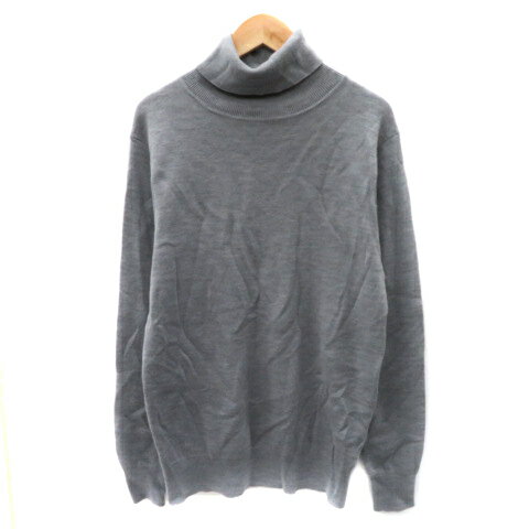 【中古】ユナイテッドアローズ A DAY IN THE LIFE UNITED ARROWS ニット カットソー 長袖 タートルネック S グレー /YK16 レディース 【ベクトル 古着】 241021