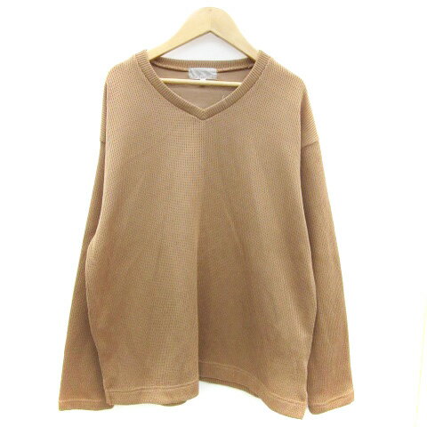 【中古】アバハウス ABAHOUSE ニット カットソー 長袖 Vネック 48 M ブラウン 茶 /YM32 メンズ 【ベクトル 古着】 241106 【中古】アバハウス ABAHOUSE ニット カットソー 長袖 Vネック 48 M ブラウン 茶 /YM32 メンズ 【ベクトル 古着】 241106