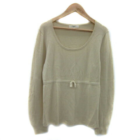 【中古】ナチュラルビューティーベーシック NATURAL BEAUTY BASIC ニット カットソー 長袖 ラウンドネ..