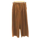 【中古】グローバルワーク GLOBAL WORK ワイドパンツ スラックスパンツ アンクル丈 S ブラウン /YK5 レディース 【ベクトル 古着】 241024(4)