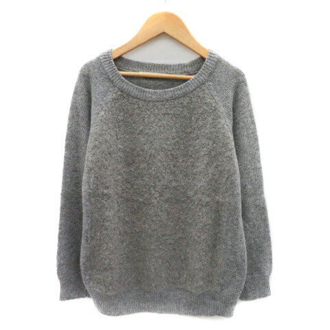 【中古】ルクールブラン le.coeur blanc ニット セーター 長袖 38 M グレー /YK14 レディース 【ベクト..