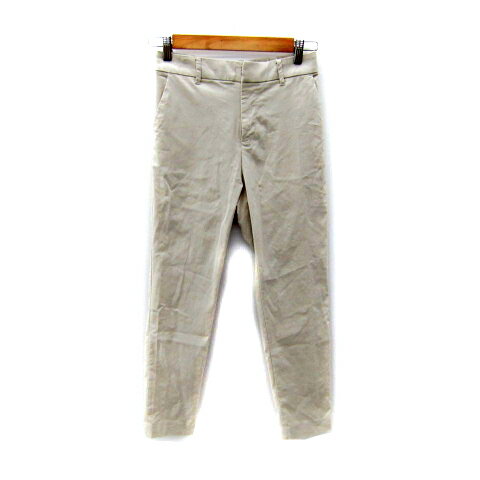 【中古】アーバンクルーズ urban cruise テーパードパンツ アンクル丈 無地 38 M ライトベージュ /SY16 レディース 【ベクトル 古着】 241113