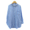 【中古】チャコクローゼット Chaco closet シャツ ブラウス 長袖 ストライプ柄 F 青 ブルー /YK23 レディース 【ベクトル 古着】 241119(4)