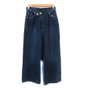 【中古】リエディ Re:EDIT デニムパンツ ジーンズ ワイドパンツ アンクル丈 SC インディゴ /YK39 レディース 【ベクトル 古着】 241114(4)