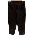 【中古】アーバンリサーチ URBAN RESEARCH ITEMS テーパードパンツ アンクル丈 コーデュロイ 38 M 茶 ブラウン /SM39 レディース 【ベクトル 古着】 241114