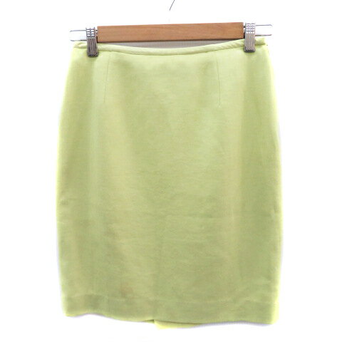 【中古】ジャスグリッティー JUSGLITTY タイトスカート ひざ丈 1 黄緑 /YK27 レディース 【ベクトル 古着】 241125