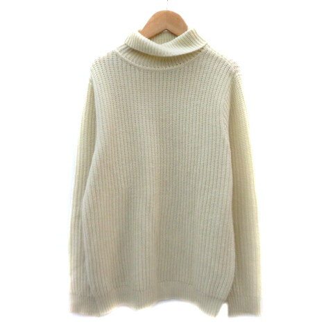 【中古】スリック SLICK ニット セーター 長袖 タートルネック オーバーサイズ 2 アイボリー /YK25 レディース 【ベクトル 古着】 241220 【中古】スリック SLICK ニット セーター 長袖 タートルネック オーバーサイズ 2 アイボリー /YK25 レディース 【ベクトル 古着】 241220