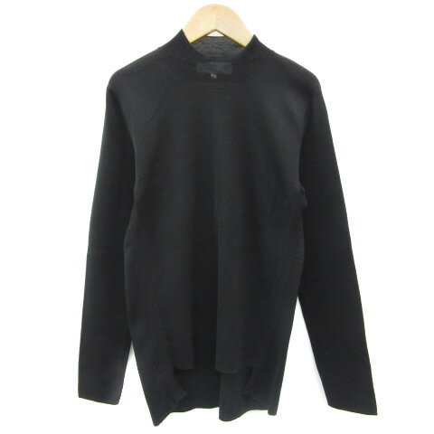 【中古】ジュンコシマダ JUNKO SHIMADA ニット カットソー 長袖 40 L ブラック 黒 /YM35 レディース 【..