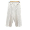 【中古】デプレ DES PRES トゥモローランド ガウチョパンツ ワイドパンツ 七分丈 ウール 34 XS オフホワイト /HO21 レディース 【ベクトル 古着】 250110