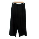 【中古】ロペピクニック ROPE Picnic ワイドパンツ アンクル丈 40 L 黒 ブラック /HO7 レディース 【ベクトル 古着】 250120