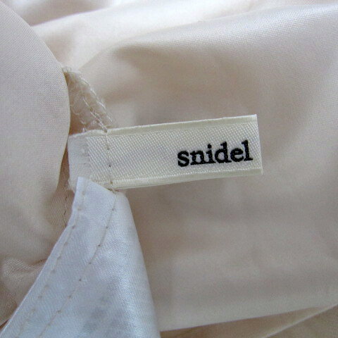 【中古】スナイデル SNIDEL チュールスカート フレアスカート ロング丈 マキシ丈 無地 F ライトベージュ /SY18 レディース 【ベクトル 古着】 250115
