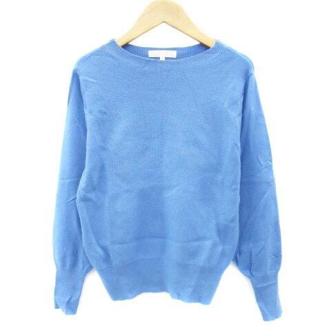 【中古】グローブ grove ニット カットソー 長袖 S ブルー 青 /YM20 レディース 【ベクトル 古着】 250..