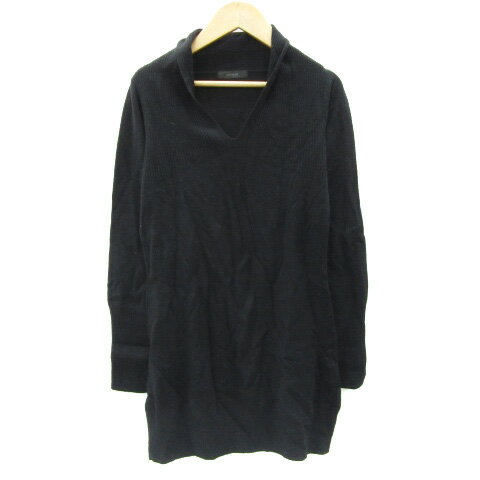 【中古】アルチザン ARTISAN チュニック 長袖 9 ブラック 黒 /YM35 レディース 【ベクトル 古着】 250121