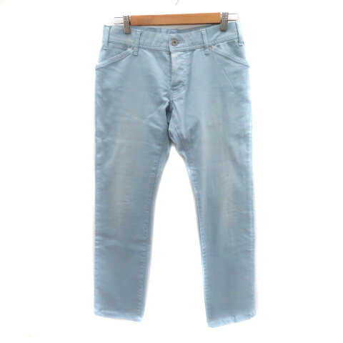 【中古】5351プールオム 5351 POUR LES HOMMES カラーデニムパンツ テーパードパンツ アンクル丈 ウォッシュ加工 2 ライトブルー /YK12 メンズ 【ベクトル 古着】 250210