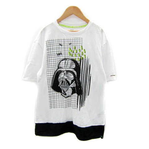【中古】未使用品 ディズニー Disney × スターウォーズ STAR WARS Tシャツ カットソー 半袖 ラウンドネック プリント L 白 ホワイト /SY37 メンズ 【ベクトル 古着】 250404 【中古】未使用品 ディズニー Disney × スターウォーズ STAR WARS Tシャツ カットソー 半袖 ラウンドネック プリント L 白 ホワイト /SY37 メンズ 【ベクトル 古着】 250404