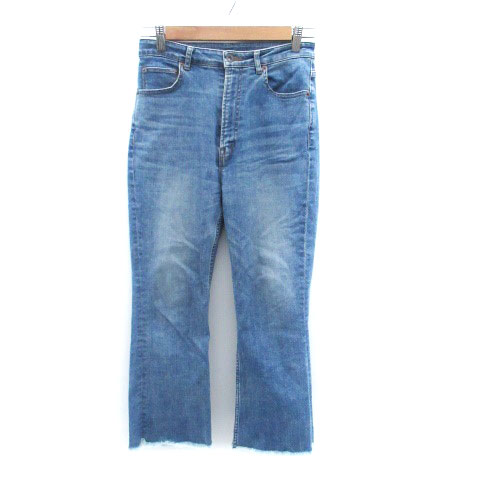 【中古】アンティット Untit デニムパンツ ジーンズ フレアパンツ 七分丈 カットオフ 2 M 青 ブルー /HO3 レディース 【ベクトル 古着】 250212 【中古】アンティット Untit デニムパンツ ジーンズ フレアパンツ 七分丈 カットオフ 2 M 青 ブルー /HO3 レディース 【ベクトル 古着】 250212