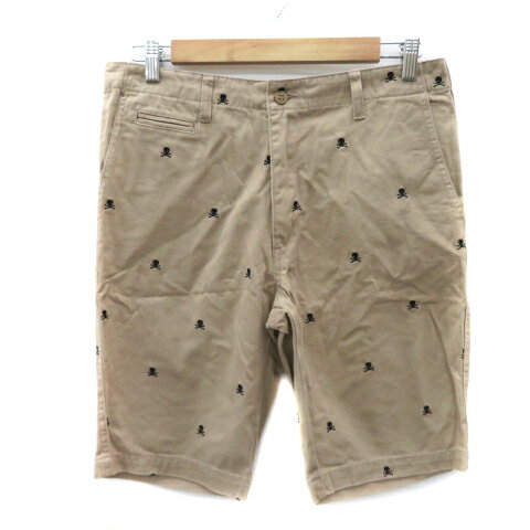 【中古】ストゥージ STOOGE ショートパンツ ハーフパンツ 短パン 総柄 M ベージュ /YK6 メンズ 【ベクトル 古着】 250212 【中古】ストゥージ STOOGE ショートパンツ ハーフパンツ 短パン 総柄 M ベージュ /YK6 メンズ 【ベクトル 古着】 250212
