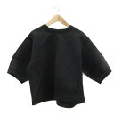 【中古】テチチ Te chichi カットソー 半袖 ラウンドネック 無地 オーバーサイズ F 黒 ブラック /YS23 レディース 【ベクトル 古着】 250219(4)