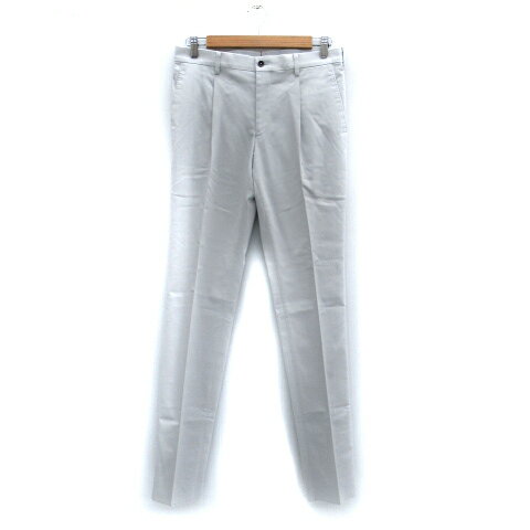 【中古】コムサメン COMME CA MEN スラックスパンツ ロング丈 S ライトグレー /SM18 レディース 【ベクトル 古着】 250219 【中古】コムサメン COMME CA MEN スラックスパンツ ロング丈 S ライトグレー /SM18 レディース 【ベクトル 古着】 250219