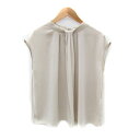 【中古】ナチュラルビューティーベーシック NATURAL BEAUTY BASIC ブラウス カットソー ノースリーブ 無地 S ベージュ /SY44 レディース 【ベクトル 古着】 250225