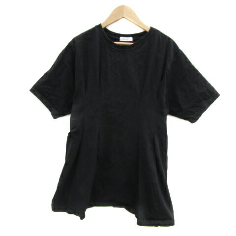 【中古】B&Y ユナイテッドアローズ BEAUTY&YOUTH ビューティー&ユース チュニック Tシャツ 半袖 ラウンドネック 無地 プリーツ 黒 ブラック /YS20 レディース 【ベクトル 古着】 250225 【中古】B&Y ユナイテッドアローズ BEAUTY&YOUTH ビューティー&ユース チュニック Tシャツ 半袖 ラウンドネック 無地 プリーツ 黒 ブラック /YS20 レディース 【ベクトル 古着】 250225