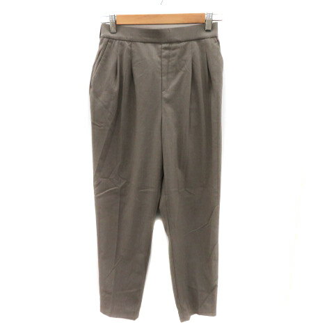 【中古】グローバルワーク GLOBAL WORK テーパードパンツ イージーパンツ アンクル丈 M チャコールグレー /YK4 レディース 【ベクトル 古着】 250228
