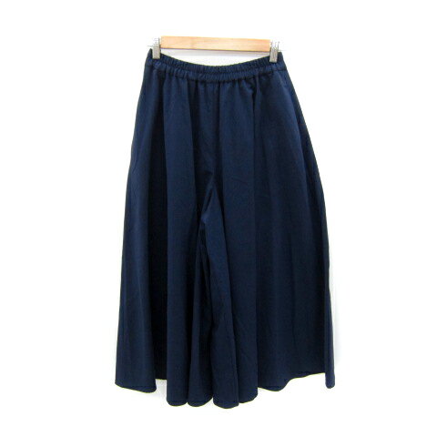 【中古】アーバンリサーチ サニーレーベル URBAN RESEARCH Sonny Label スカンツ ワイドパンツ アンクル丈 無地 F 紺 ネイビー /SY12 レディース 【ベクトル 古着】 250307