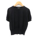 【中古】グリーンレーベルリラクシング ユナイテッドアローズ green label relaxing ニット カットソー 半袖 紺 ネイビー /YK14 レディース 【ベクトル 古着】 250325|詳細画像