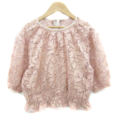 【中古】ジルバイジルスチュアート JILL by JILLSTUART ブラウス カットソー 五分袖 花柄 総柄 F ピンク /YM22 レディース 【ベクトル 古着】 250326 【中古】ジルバイジルスチュアート JILL by JILLSTUART ブラウス カットソー 五分袖 花柄 総柄 F ピンク /YM22 レディース 【ベクトル 古着】 250326