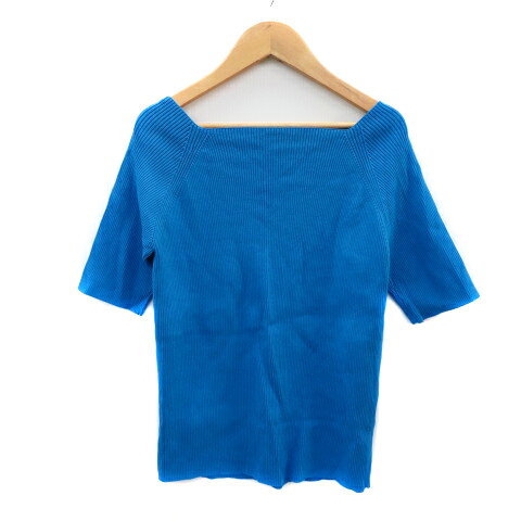 【中古】ロペピクニック ROPE Picnic ニット カットソー 五分袖 スクエアネック 38 M 青 ブルー /YK43 レディース 【ベクトル 古着】 250319 vectorpremium-18423283 ブランド古着ベクトルプレミアム店 サンプル画像2