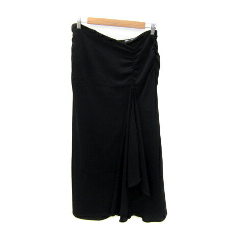 【中古】ザラ ZARA マーメイドスカート ロング丈 マキシ丈 無地 スリット L 黒 ブラック /SY18 レディース 【ベクトル 古着】 250321