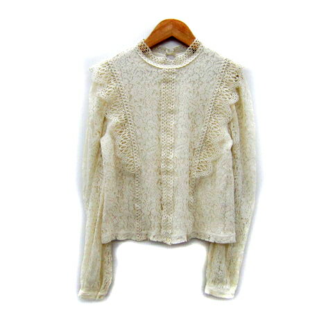 【中古】スライ SLY ブラウス カットソー 長袖 オフネック 総レース シースルー F オフホワイト /SY41 レディース 【ベクトル 古着】 250403 【中古】スライ SLY ブラウス カットソー 長袖 オフネック 総レース シースルー F オフホワイト /SY41 レディース 【ベクトル 古着】 250403